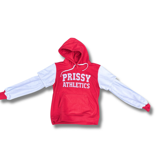 Varsity Vibe Hoodie - Crimson (Avaliable in Youth and Adult)