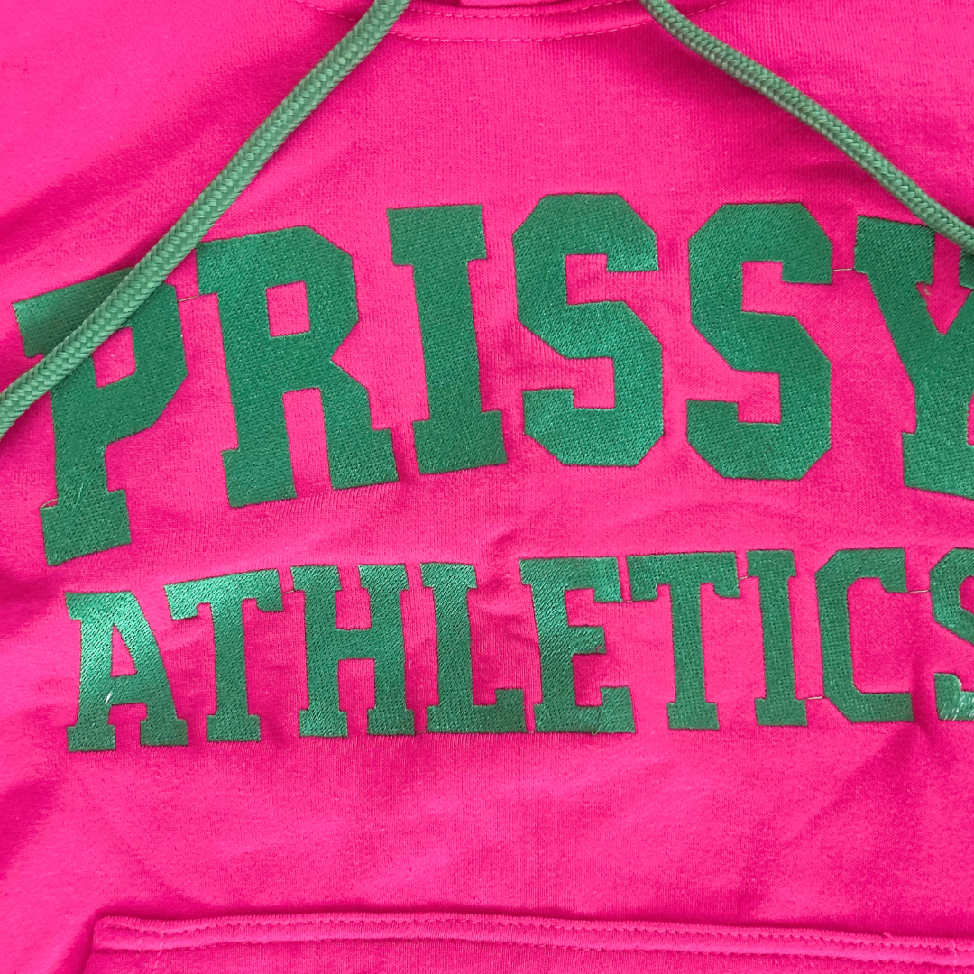 Varsity Vibe Hoodie - Pink & Green (Available for Youth & Adults)