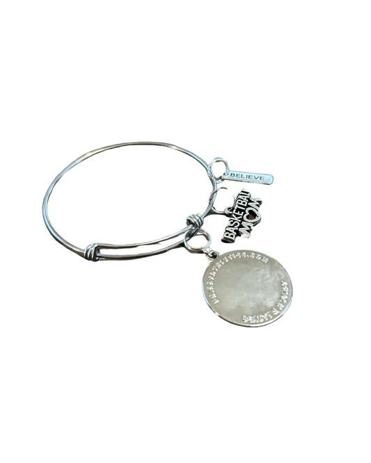 Prissy Athletics "Beauty & Beast" Charm Bangle – Sports Themed Trio Edition