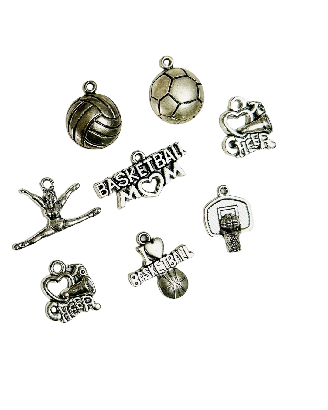 Prissy Athletics "Beauty & Beast" Charm Bangle – Sports Themed Trio Edition