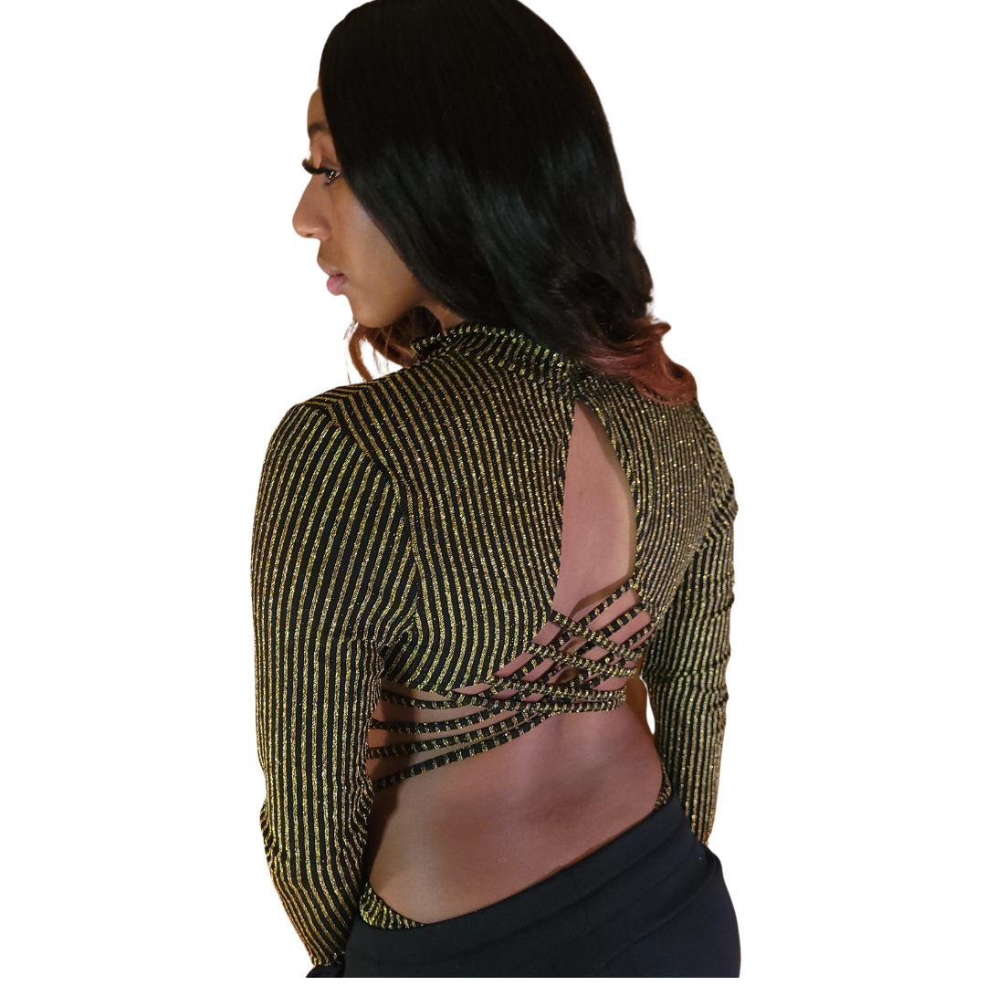 Prissy Stretch Strap Detail Bodysuit