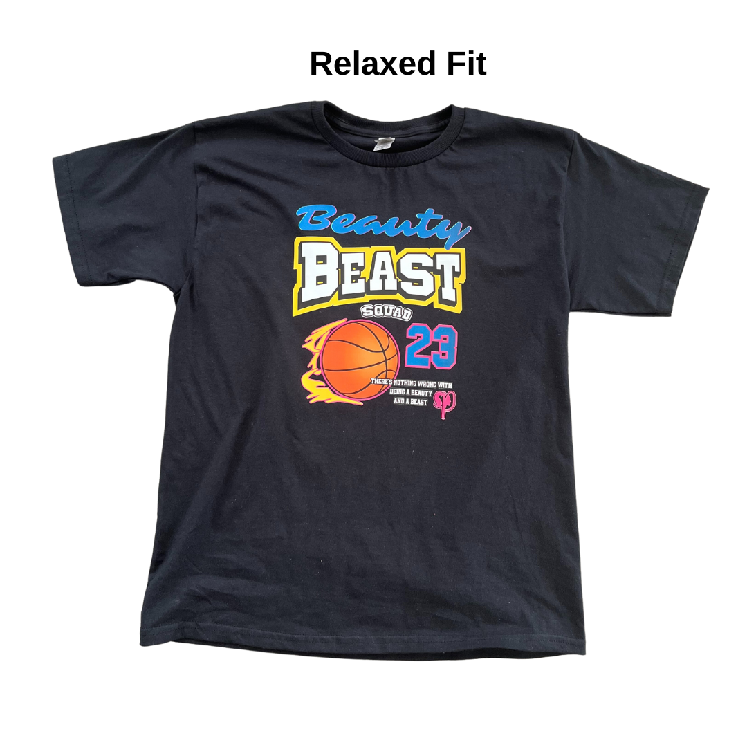 Beauty/Beast Graphic Tee (Classic Fit - BLACK)