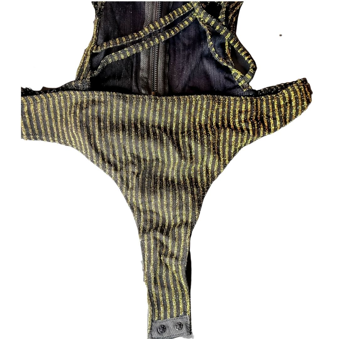 Prissy Stretch Strap Detail Bodysuit