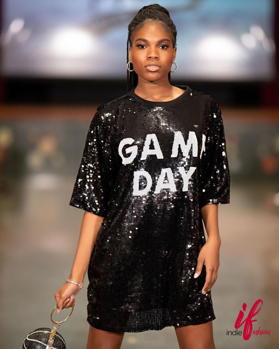 Prissy Game Day Sequin Dress