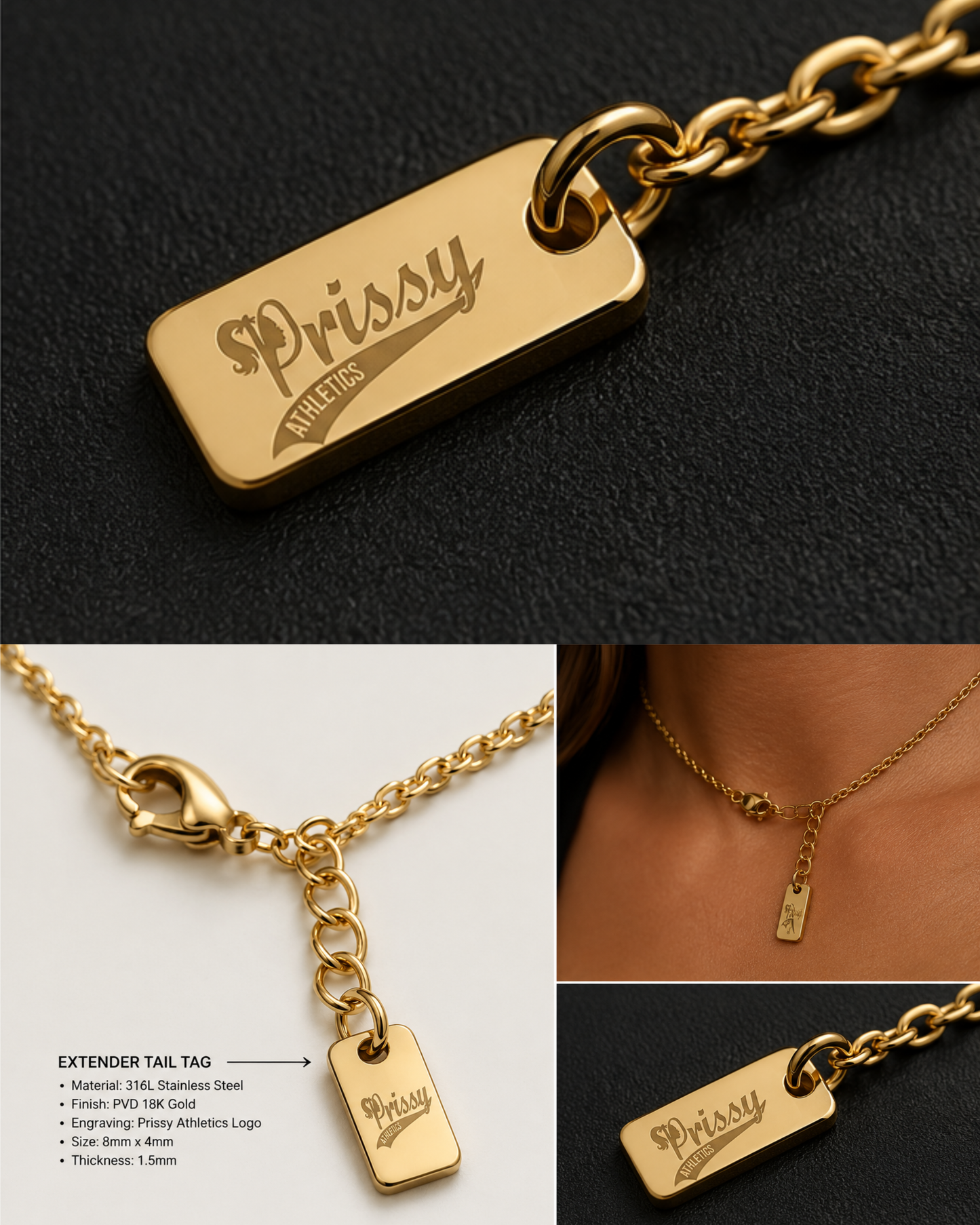 Beauty + Beast Necklace (Gold & Silver)