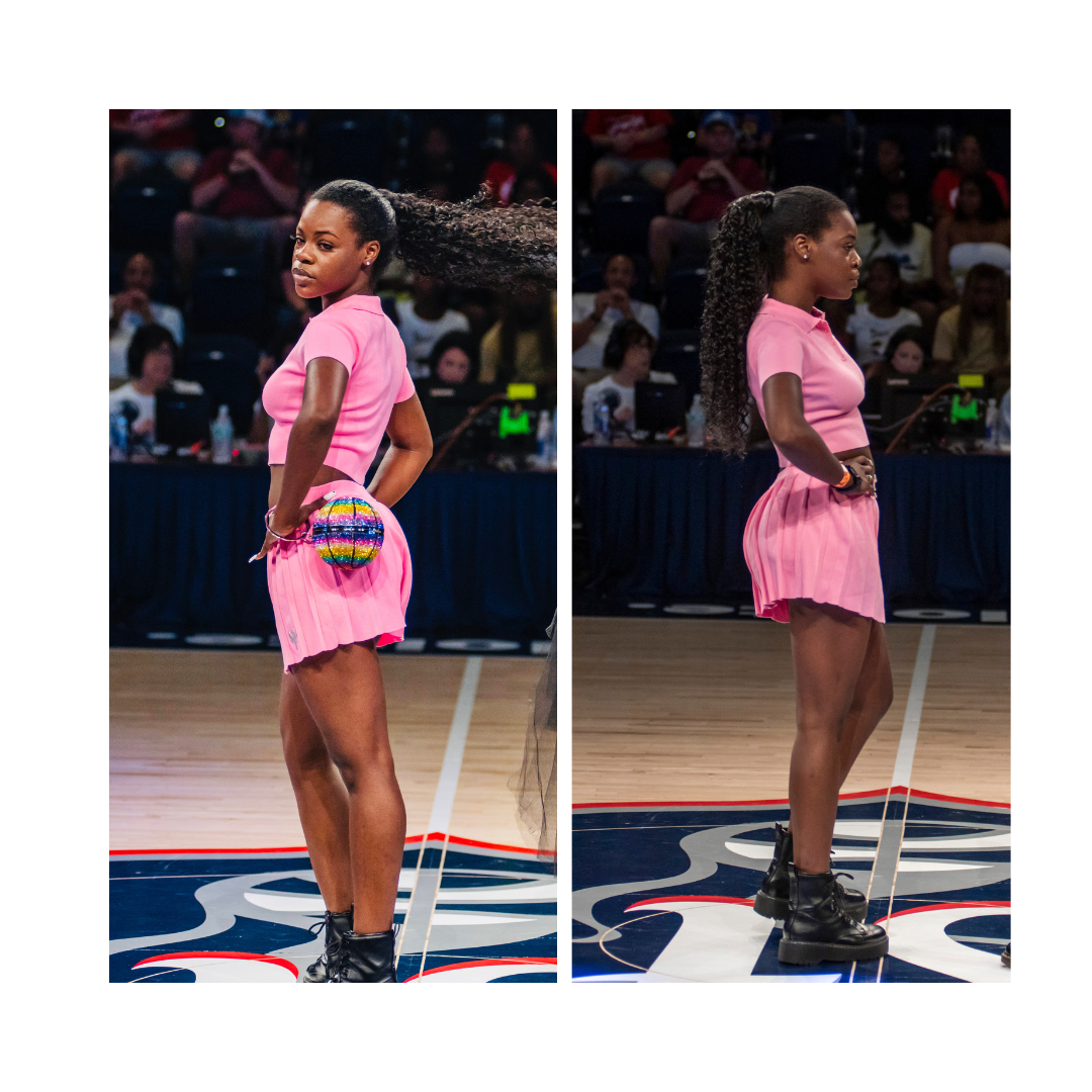Prissy Pink Tennis Skirt & Crop Top Set